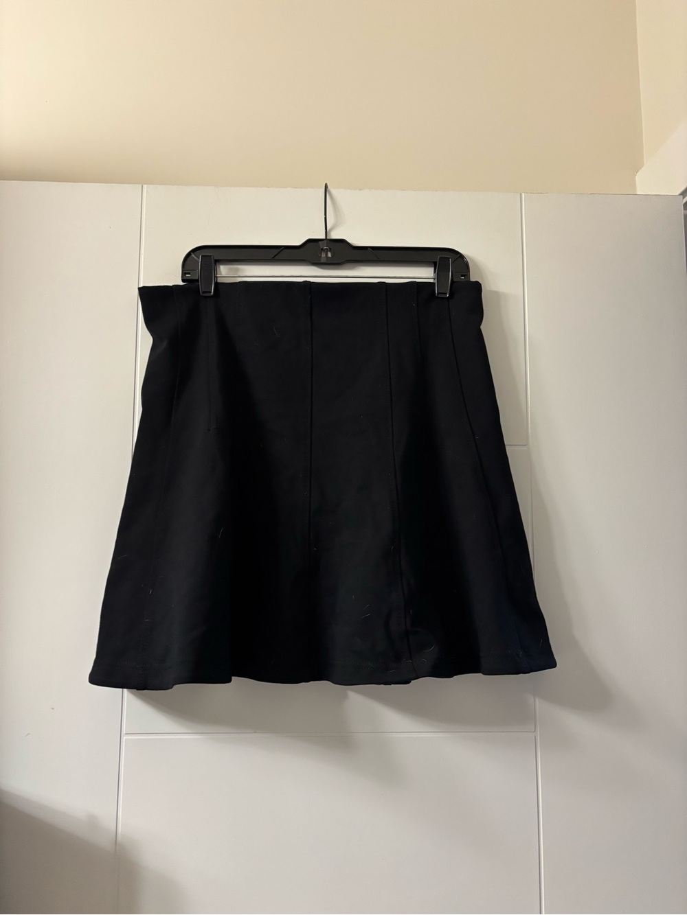 LOFT Black Skirt Flare with Elastic Band